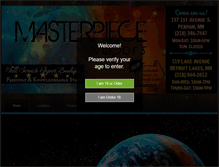 Tablet Screenshot of masterpiecevapors.net